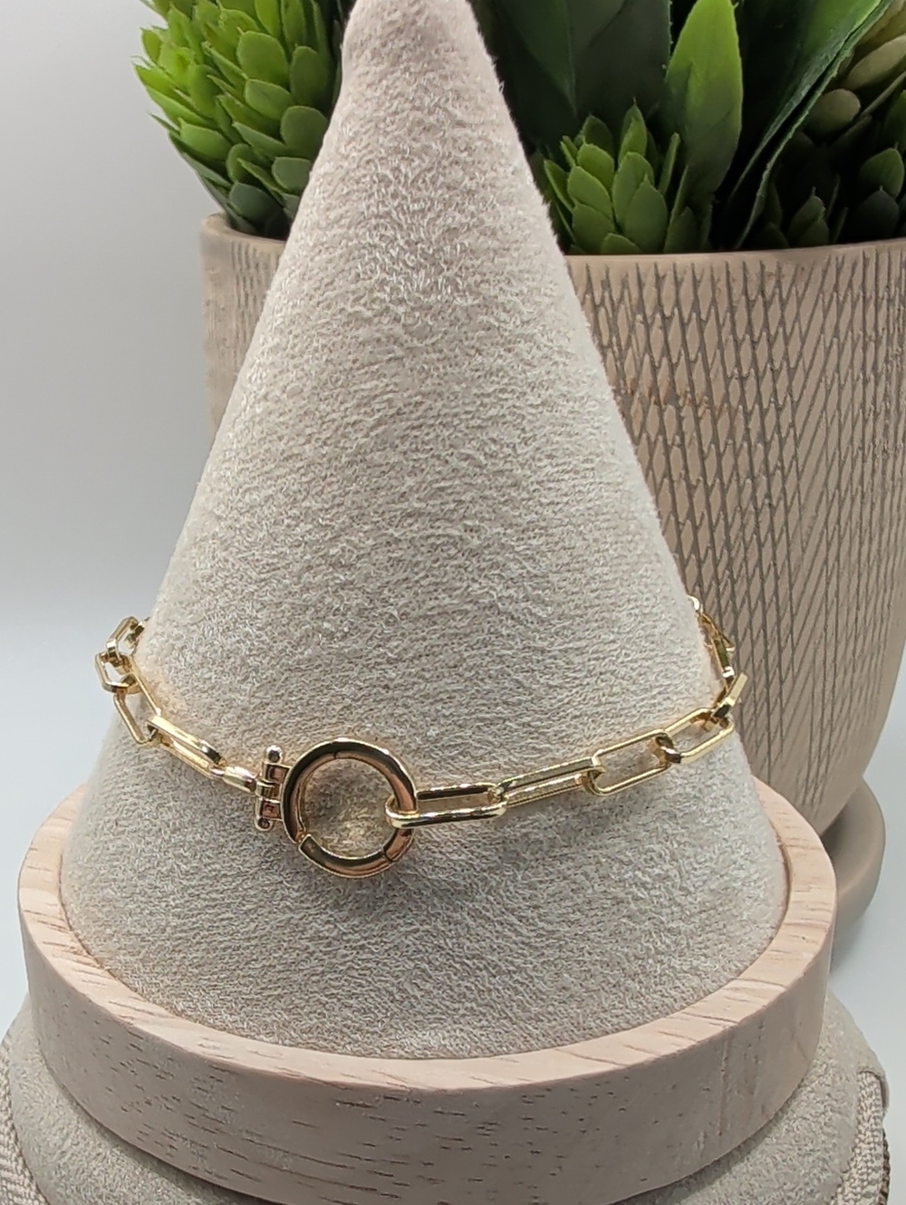 Mint & Lily Gold Paper Clip Link Bracelet